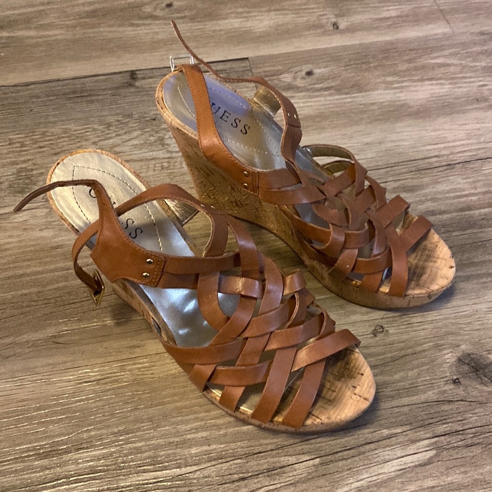 Brown Guess wedges